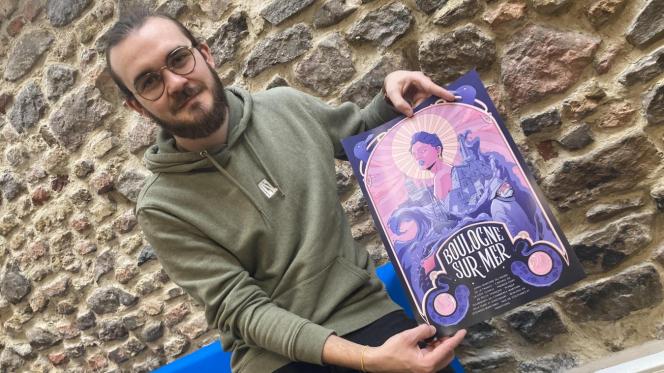 Cette magnifique affiche est inspirée par de grands thèmes qui caractérisent parfaitement Boulogne-sur-Mer !